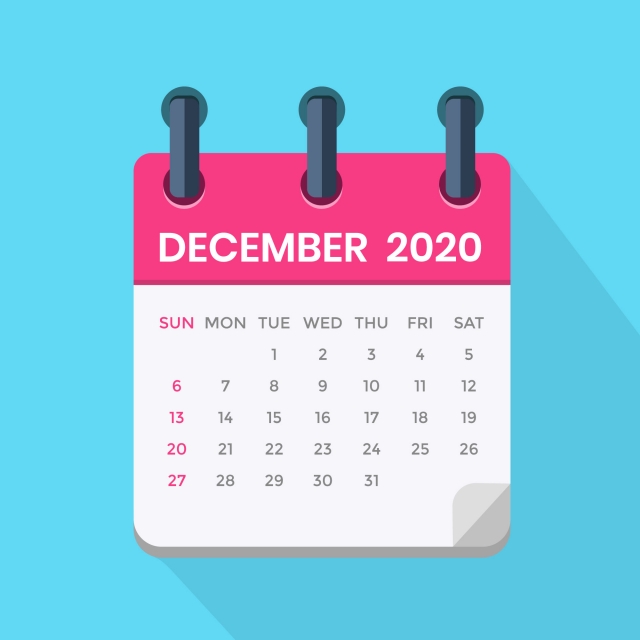 Compliance Calendar Month of December 2020